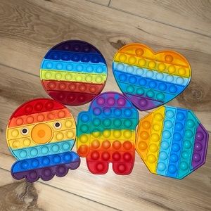 Bundle 5 Rainbow Pop It Fidgets